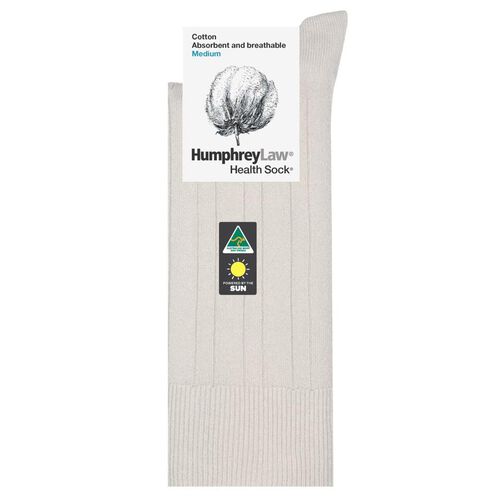 Humphrey Law Pure Cotton No Tight Elastic Black Health Socks